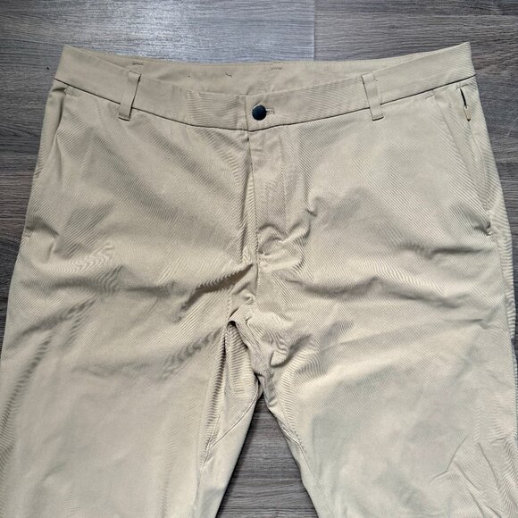 Lululemon Men's Commission Pant Classic 34" *Warpstreme - Tan - Picture 4 of 8